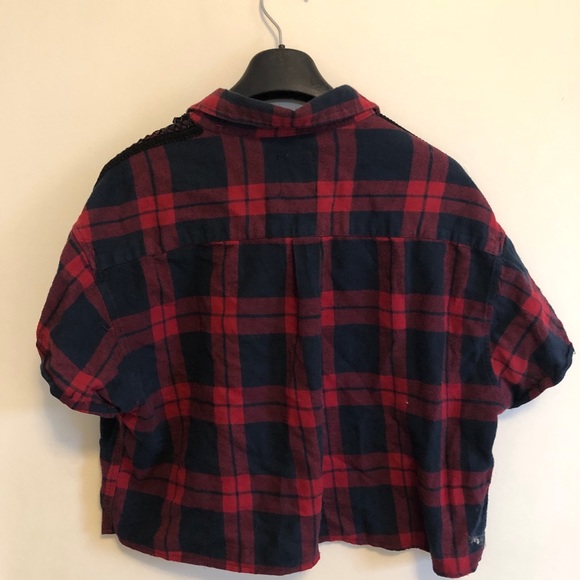 LF plaid crop top - Picture 3 of 3
